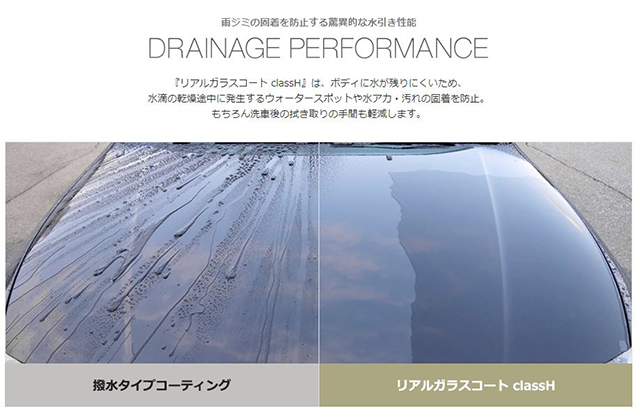 親水を超えた水キレ性能