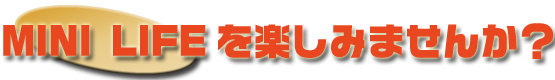 MINI LIFEを楽しみませんか