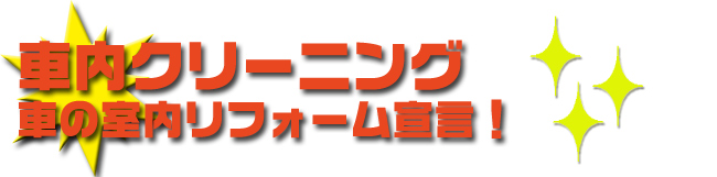 車内クリーニング